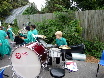 Trombone, euphonium, horn, basses, percussion