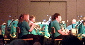 Training section trumpets, clarinets, guitar